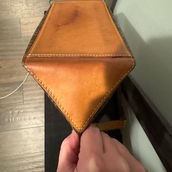 LOUIS VUITTON Cabas Piano Shoulder Bag Monogram Leather Brown - Picture 7 of 15